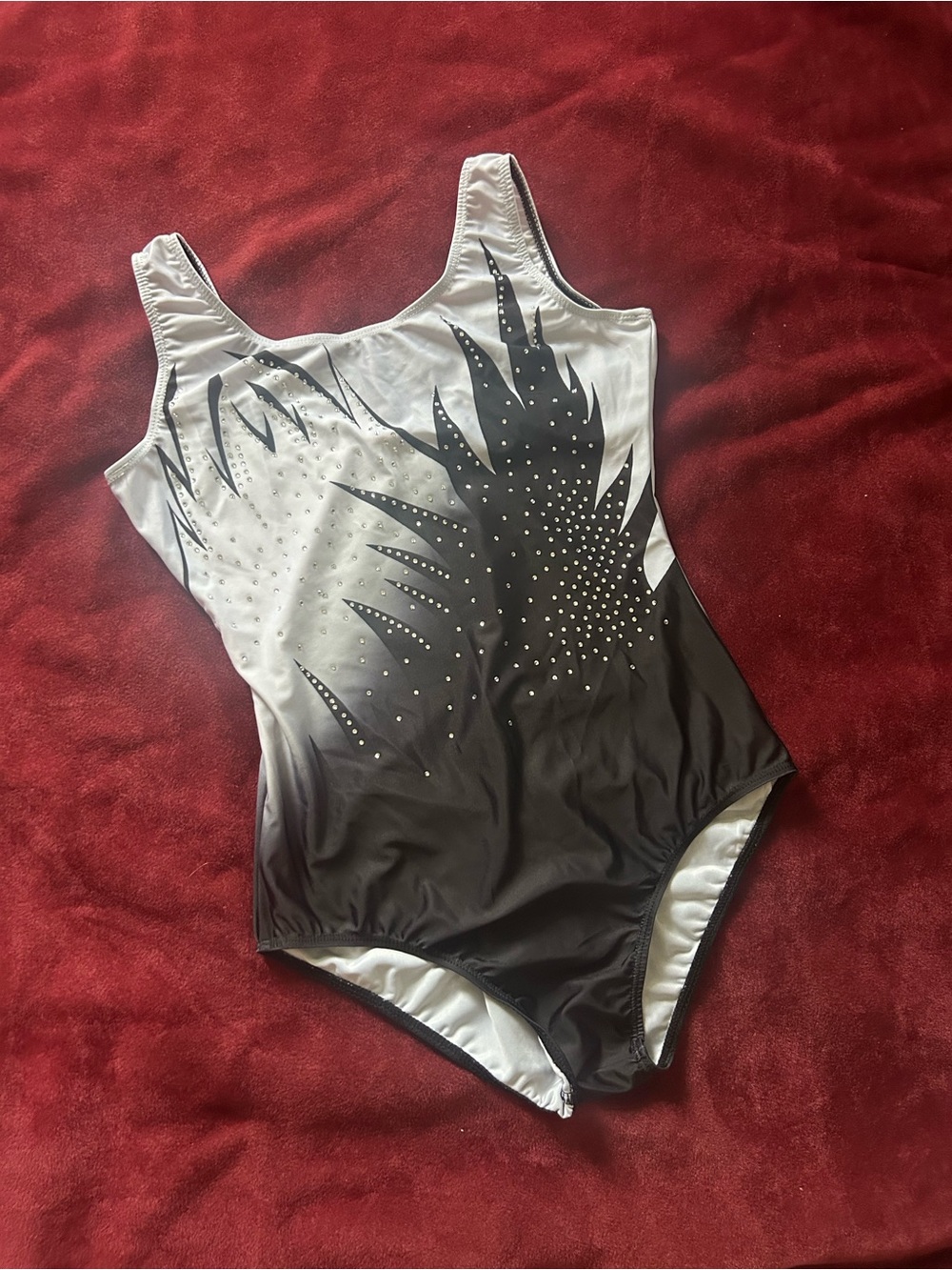 *Like New* Women’s Ballet Gymnastics Dance Rhinestone Leotard Bodysuit size S - Picture 3 of 12